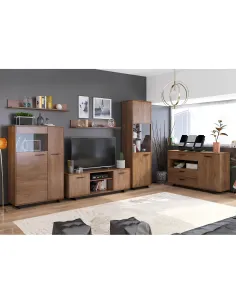 Comodă DELIS G dormitor, 179.7x40x86.2 cm, PAL melaminat/MDF folie | MobilaOK