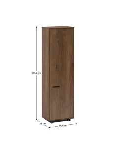Dulap DELIS V2 pentru dormitor/cameră, 58.9x38x201.2 cm, PAL melaminat | MobilaOK 2