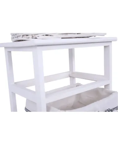 Comodă RUBY 4 pentru dormitor/hol, 40x73x29 cm, Lemn și răchită | MobilaOK