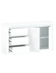 Comodă LINDY 2D3S pentru dormitor, 156x41.5x84.5 cm, PAL/MDF laminat | MobilaOK 2