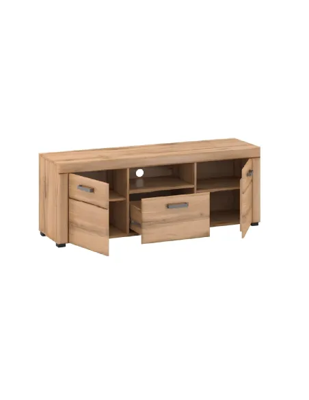 Masă RTV PUSAN B, living, 150.6x41x56 cm, PAL/MDF/ metal | MobilaOK