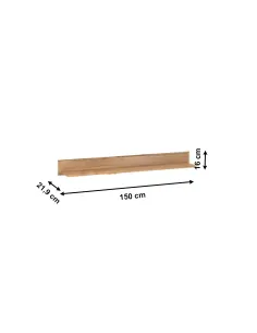 Raft, PUSAN D, living/dormitor/birou, 150x21.9x16 cm, PAL laminat | MobilaOK 2