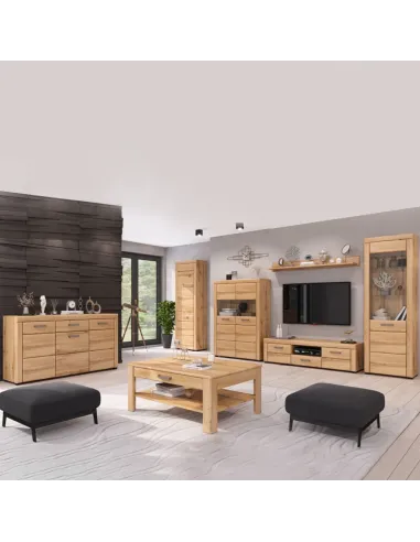 Dulap-cuier PUSAN F, hol/dormitor, 100.3x55.7x193 cm, PAL/MDF/stejar apalache | MobilaOK