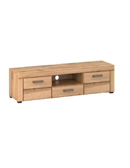 Masă RTV PUSAN P, living, 150.6x42x41 cm, PAL melaminat/MDF/ metal | MobilaOK