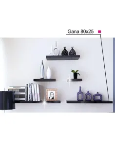 Poliță GANA, living/dormitor, 80x25x5 cm, MDF, KONDELA | MobilaOK