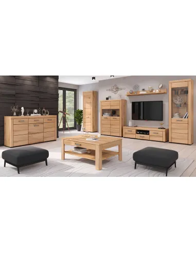 Comodă PUSAN E pentru dormitor, 150.6x41x86 cm, PAL laminat și MDF | MobilaOK