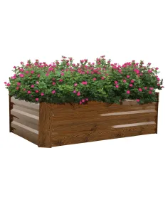 Pat de flori, NONKY TIP 2, gradina/balcon, 80x60x30 cm, otel/aluminiu | MobilaOK