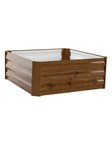 Pat de flori, NONKY TIP 3, gradina/balcon, 80x80x30 cm, otel/aluminiu | MobilaOK