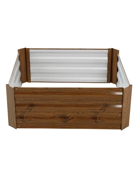 Pat de flori, NONKY TIP 3, gradina/balcon, 80x80x30 cm, otel/aluminiu | MobilaOK