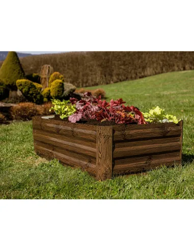 Pat de flori, NONKY TIP 4, gradina/balcon, 100x60x30 cm, otel/aluminiu | MobilaOK