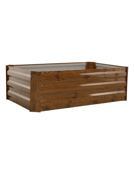 Pat de flori, NONKY TIP 4, gradina/balcon, 100x60x30 cm, otel/aluminiu | MobilaOK