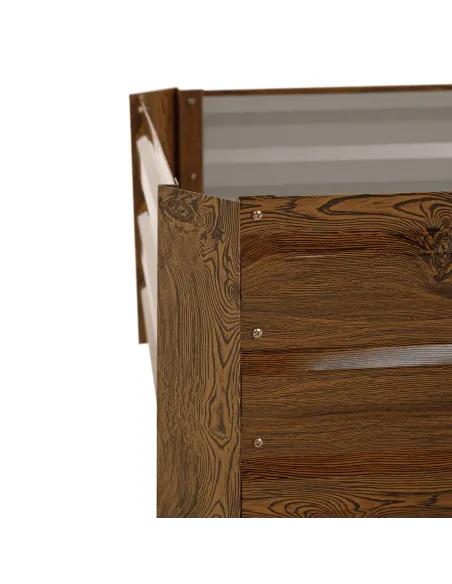 Pat de flori, NONKY TIP 4, gradina/balcon, 100x60x30 cm, otel/aluminiu | MobilaOK