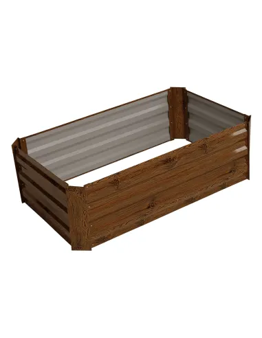 Pat de flori, NONKY TIP 4, gradina/balcon, 100x60x30 cm, otel/aluminiu | MobilaOK