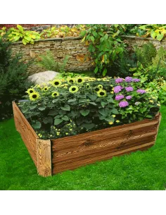 Pat de flori, NONKY TIP 5, gradina/balcon/teren, 120x60x30 cm, Otel/Aluminiu | MobilaOK 2