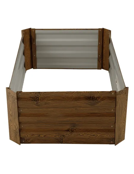 Pat de flori, NONKY TIP 5, gradina/balcon/teren, 120x60x30 cm, Otel/Aluminiu | MobilaOK