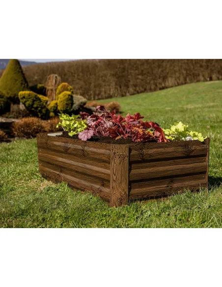 Pat de flori, NONKY TIP 5, gradina/balcon/teren, 120x60x30 cm, Otel/Aluminiu | MobilaOK