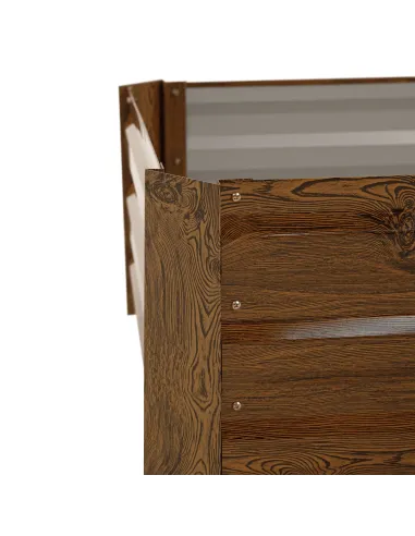 Pat de flori, NONKY TIP 5, gradina/balcon/teren, 120x60x30 cm, Otel/Aluminiu | MobilaOK