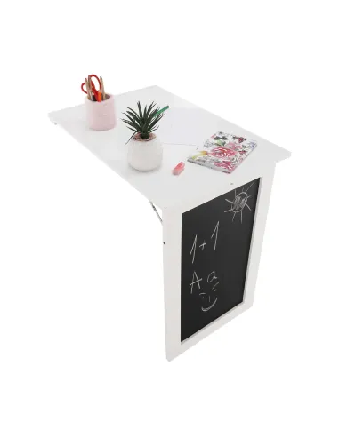 Masă pliantă ZALMAN, birou/copii, 50x75.5x75 cm, MDF cu tablă cretă | MobilaOK