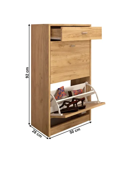 Pantofar VIVAT NEW TYP 1 pentru hol/dressing, 50x92x28 cm, PAL melaminat | MobilaOK