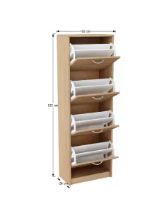 Pantofar VIVAT NEW TYP 3 pentru hol, 50x28x152 cm, din PAL melaminat | MobilaOK 2