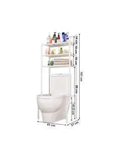 Raft, REMIN, baie, 61x37x151 cm, Metal | MobilaOK 2