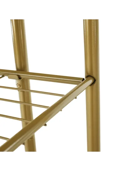 Suport de plante, BAMIR TIP 3, living/balcon, 43.5x22x108 cm, Metal auriu | MobilaOK
