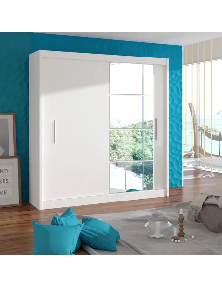 Dulap KONDELA, dormitor/hol, 180x61x215 cm, PAL melaminat | MobilaOK