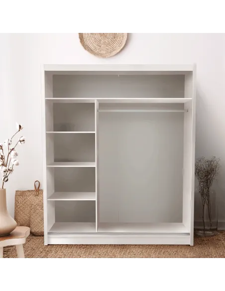 Dulap KONDELA, dormitor/hol, 180x61x215 cm, PAL melaminat | MobilaOK