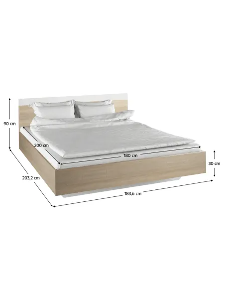 Set Dormitor GABRIELA NEW, dormitor, pat 180x200 cm, PAL melaminat | MobilaOK