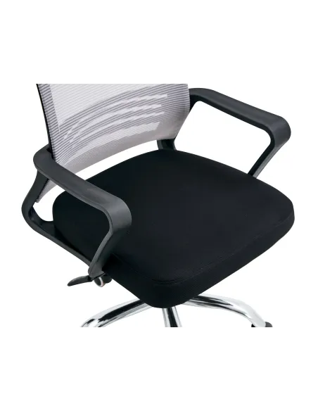 Fotoliu APOLO 2 NEW birou, 47x54x88-98 cm, plasă și textil | MobilaOK
