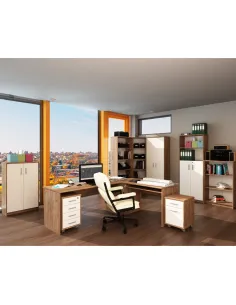 Etajeră de birou, JOHAN 2 NEW 09, birou, 62.7x62.7x186 cm, PAL melaminat | MobilaOK 2