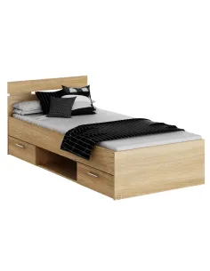 Pat MICHIGAN NEW dormitor 94.5x205.2 cm PAL stejar sonoma | MobilaOK