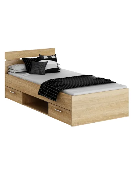 Pat MICHIGAN NEW dormitor 94.5x205.2 cm PAL stejar sonoma | MobilaOK