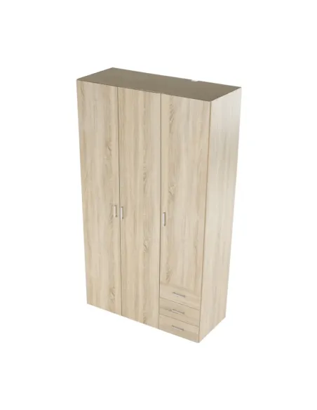 Dulap GWEN 70429 pentru dormitor, 115.8x200.4x49.5 cm, PAL înfoliat stejar sonoma | MobilaOK