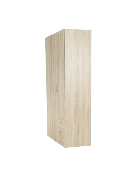Dulap GWEN 70429 pentru dormitor, 115.8x200.4x49.5 cm, PAL înfoliat stejar sonoma | MobilaOK