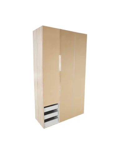 Dulap GWEN 70429 pentru dormitor, 115.8x200.4x49.5 cm, PAL înfoliat stejar sonoma | MobilaOK