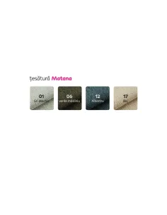 Taburet SAMY, living, 52x42x43 cm, tapiţerie Matana 09, picior lemn | MobilaOK 2
