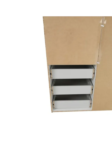Dulap GWEN 70429 pentru dormitor, 115.8x200.4x49.5 cm, PAL înfoliat stejar sonoma | MobilaOK
