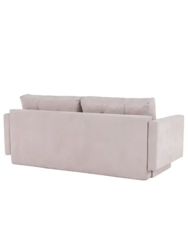 Canapea extensibilă AURELIA, roz antic, living, 216x93x100 cm, textil Queens | MobilaOK