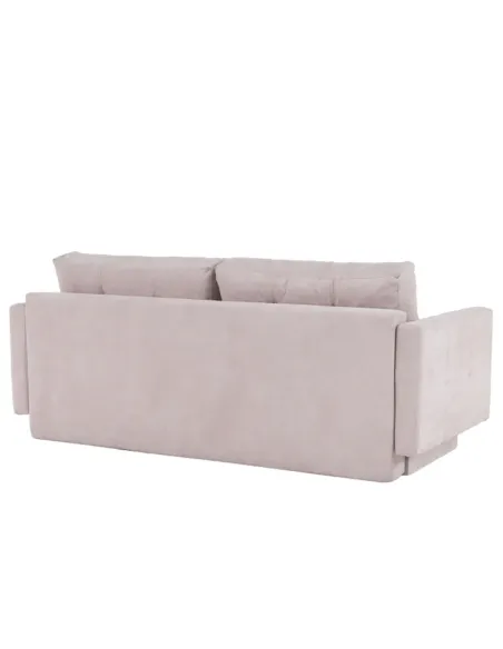 Canapea extensibilă AURELIA, roz antic, living, 216x93x100 cm, textil Queens | MobilaOK