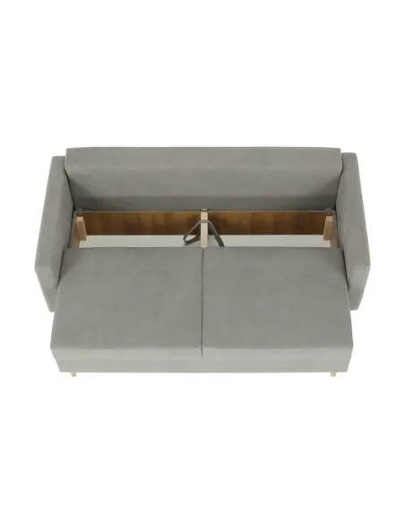 Canapea extensibilă AURELIA, living, 216x93x100 cm, textil Queens, gri | MobilaOK