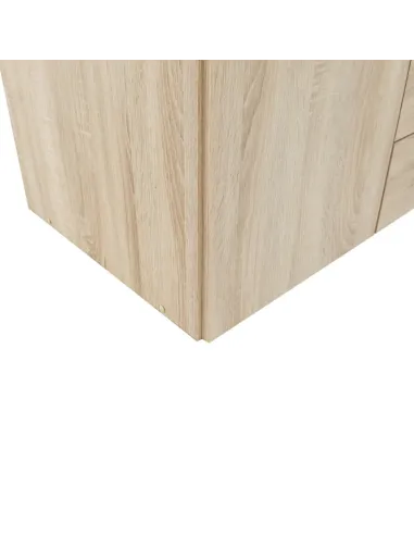 Dulap GWEN, dormitor, 154x200.4x49.5 cm, PAL înfoliat stejar sonoma | MobilaOK