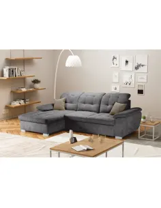 Colțar Extensibil EVANGELIN, living, 258x164 cm, Textil, KONDELA | MobilaOK 2