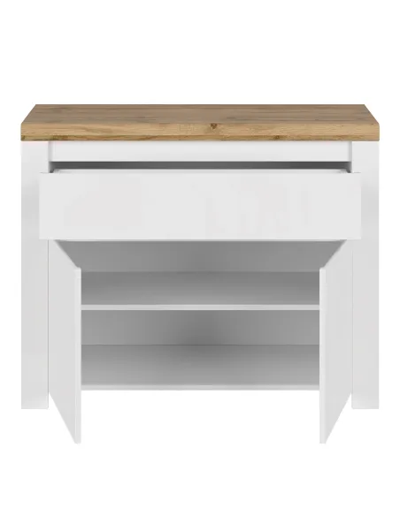 Comodă VILGO, dormitor/hol/living, 106x41.5x84.5 cm, PAL melaminat/MDF | MobilaOK