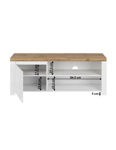 Masă TV VILGO, living, 156x41.5x61 cm, PAL melaminat și MDF | MobilaOK