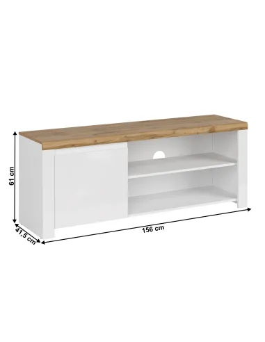Masă TV VILGO, living, 156x41.5x61 cm, PAL melaminat și MDF | MobilaOK