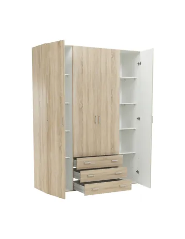 Dulap GWEN, dormitor, 154x200.4x49.5 cm, PAL înfoliat stejar sonoma | MobilaOK