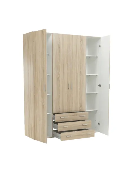Dulap GWEN, dormitor, 154x200.4x49.5 cm, PAL înfoliat stejar sonoma | MobilaOK