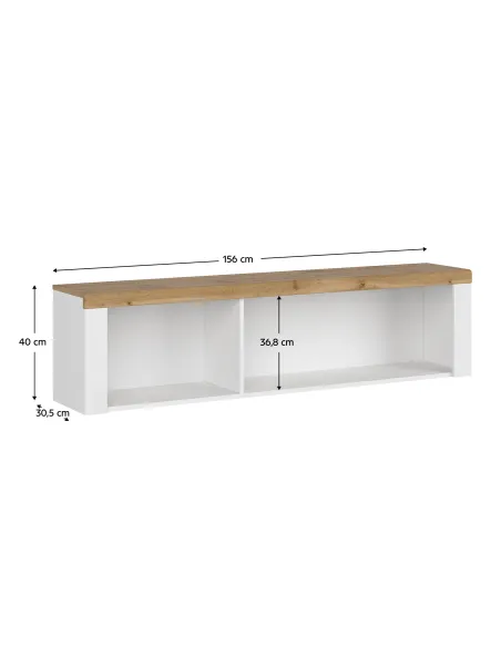 Raft suspendat VILGO pentru living, dormitor, 156x30.5x40 cm, PAL melaminat | MobilaOK