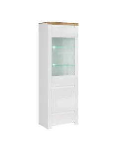 Vitrină VILGO, living/dormitor, 68x41.5x202 cm, PAL melaminat | MobilaOK